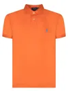 POLO RALPH LAUREN RALPH LAUREN SLIM FIT ORANGE PIQUET POLO SHIRT