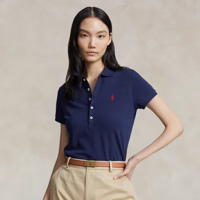 Polo Ralph Lauren Slim Fit Stretch Polo Shirt In Blue
