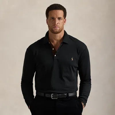Polo Ralph Lauren Ralph Lauren Soft Cotton Polo Shirt In Black
