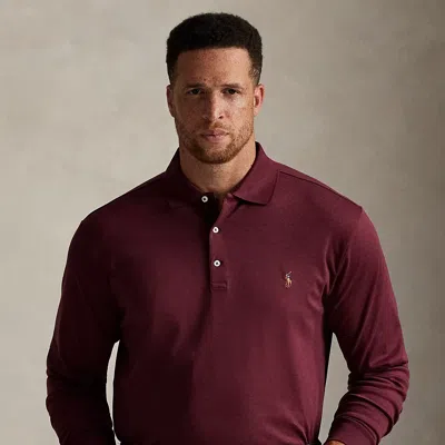 Polo Ralph Lauren Ralph Lauren Soft Cotton Polo Shirt In Burgundy