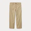 Polo Ralph Lauren Boy's Flat Front Chino Pants In Brown