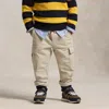 Polo Ralph Lauren Kids' Stretch Chino Cargo Pant In Classic Stone