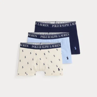 Polo Ralph Lauren Kids' Ralph Lauren Stretch Jersey Boxer Brief 3-pack In Multi