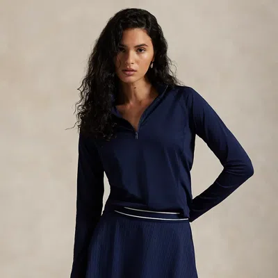 Polo Ralph Lauren Ralph Lauren Stretch-jersey Quarter-zip In Blue