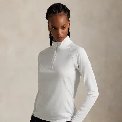 Polo Ralph Lauren Ralph Lauren Stretch-jersey Quarter-zip In Gray