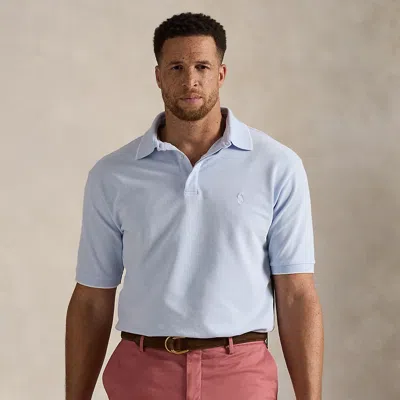Polo Ralph Lauren Ralph Lauren Stretch Oxford Mesh Polo Shirt In Blue