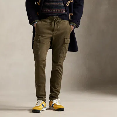 Polo Ralph Lauren Stretch Slim Fit Knitlike Cargo Pant In Garden Trail