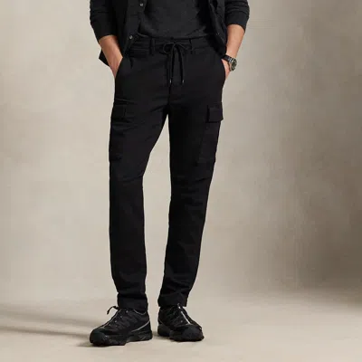 Polo Ralph Lauren Stretch Slim Fit Knitlike Cargo Pant In Polo Black