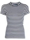 Polo Ralph Lauren Ralph Lauren Stripe-print Ribbed T-shirt In Navy