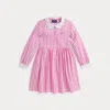 Polo Ralph Lauren Ralph Lauren Striped Cotton Poplin Shirtdress In Pink