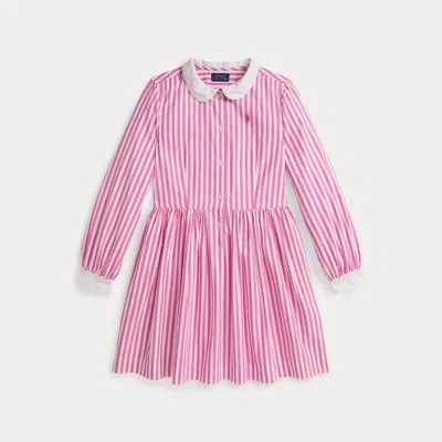 POLO RALPH LAUREN RALPH LAUREN STRIPED COTTON POPLIN SHIRTDRESS