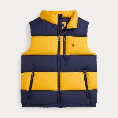 POLO RALPH LAUREN RALPH LAUREN THE GORHAM STRIPED DOWN VEST