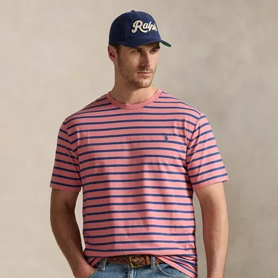 Polo Ralph Lauren Men's Classic-fit Striped Cotton Jersey T-shirt In Pink