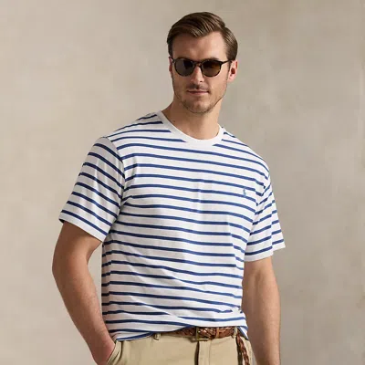 Polo Ralph Lauren Ralph Lauren Striped Jersey Crewneck T-shirt In Multi