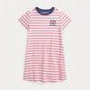 Polo Ralph Lauren Ralph Lauren Striped Logo Cotton Jersey Dress