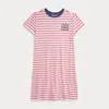 Polo Ralph Lauren Ralph Lauren Striped Logo Cotton Jersey Dress