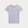 Polo Ralph Lauren Ralph Lauren Striped Logo Cotton Jersey Tee