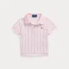 Polo Ralph Lauren Ralph Lauren Striped Oxford Mesh Boxy Polo Shirt