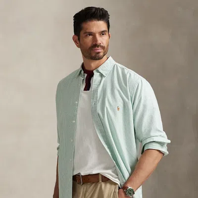 Polo Ralph Lauren Ralph Lauren Striped Oxford Shirt In Green