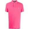 Polo Ralph Lauren Classic Cotton Polo Shirt With Embroidered Logo In Pink