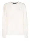 Polo Ralph Lauren Relaxed Fit Eco-conscious Sweatshirt With Subtle Logo In White