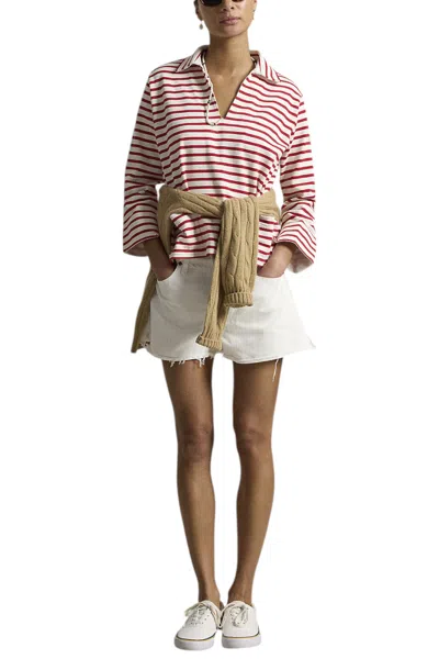 Polo Ralph Lauren Ralph Lauren Sweaters White/red In Bianco/rosso Chiari