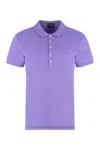 Polo Ralph Lauren Julie Logo-embroidered Polo Shirt In Purple