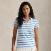 Polo Ralph Lauren Ralph Lauren Tailored Fit Stretch Jersey Polo Shirt In Blue