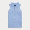 Polo Ralph Lauren Ralph Lauren Tennis-print Mesh Sleeveless Polo Shirt