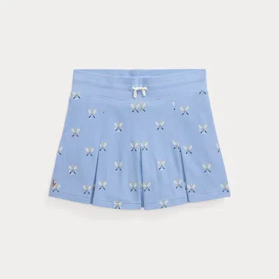 Polo Ralph Lauren Kids' Ralph Lauren Tennis-print Stretch Mesh Skort