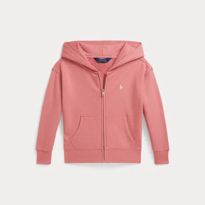 Polo Ralph Lauren Kids' Ralph Lauren Terry Full-zip Hoodie In Pink