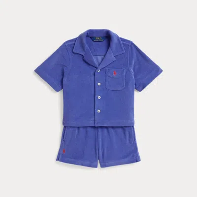 Polo Ralph Lauren Kids' Ralph Lauren Terry Shirt & Short In Blue