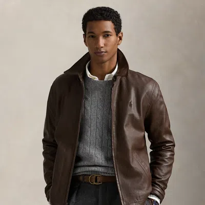 POLO RALPH LAUREN RALPH LAUREN THE BAYVILLE LEATHER JACKET,0039674262