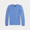 Polo Ralph Lauren Kids' Ralph Lauren The Iconic Cable-knit Cashmere Sweater In Blue