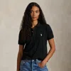 Polo Ralph Lauren Ralph Lauren The Iconic Classic Fit Mesh Polo Shirt In Black
