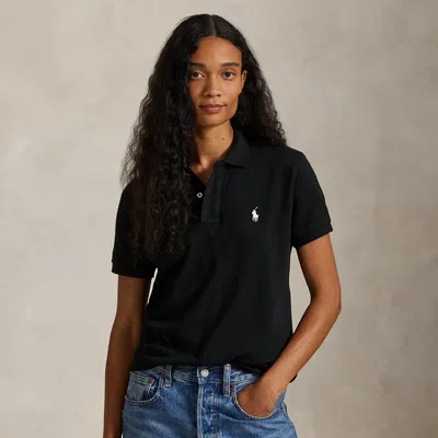 Polo Ralph Lauren Ralph Lauren The Iconic Classic Fit Mesh Polo Shirt In Black