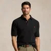 Polo Ralph Lauren Short-sleeve Polo Shirt With Traditional Collar And Embroidered Logo In Black