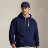 Polo Ralph Lauren Zip-up Hooded Sweatshirt In Cotton-polyester Blend In Blue