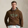 Polo Ralph Lauren Ralph Lauren The Rl Fleece Western-logo Hoodie In Brown
