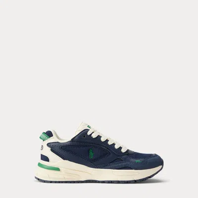Polo Ralph Lauren Kids' Ralph Lauren Trackster 275 Faux-suede Sneaker In Blue