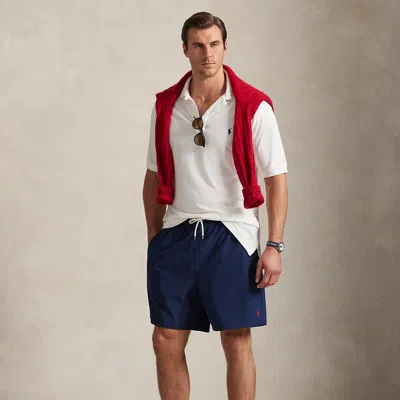 Polo Ralph Lauren Ralph Lauren Traveler Stretch Classic Fit Swim Trunk In White