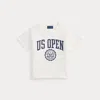 Polo Ralph Lauren Ralph Lauren Us Open Crest Cotton Jersey Tee In White