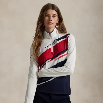 Polo Ralph Lauren Ralph Lauren U.s. Ryder Cup Jersey Quarter-zip In White