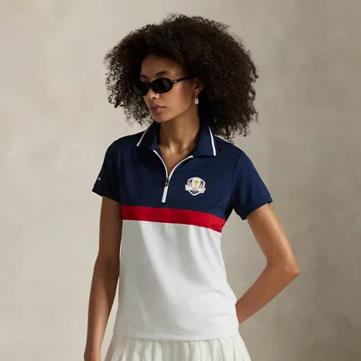 Polo Ralph Lauren Ralph Lauren U.s. Ryder Cup Quarter-zip Polo Shirt In White