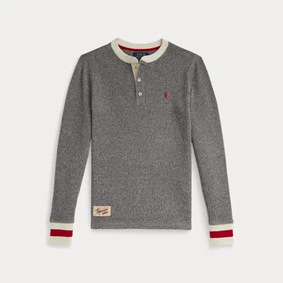 POLO RALPH LAUREN RALPH LAUREN WAFFLE-KNIT COTTON HENLEY SHIRT