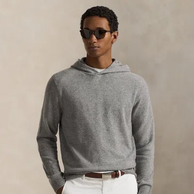 Polo Ralph Lauren Ralph Lauren Washable Cashmere Hooded Sweater In Gray