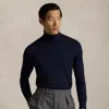 Polo Ralph Lauren Long Sleeve Turtle Neck Pullover In Hunter Navy