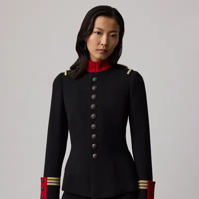 Polo Ralph Lauren Double Face Wool Wilmington Jacket In Black,red