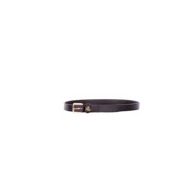 Polo Ralph Lauren Ralph Lauren Woman Belt 412968763 001 Lgo Kpper 25 Belt Skinny Black