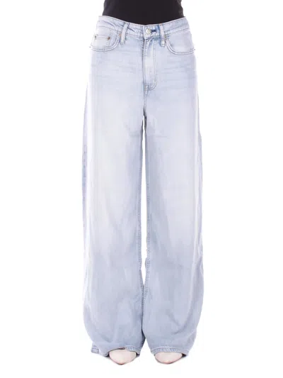 Polo Ralph Lauren Ralph Lauren Woman Jeans 200p08996 001 Woven Wide Leg Pants Denim In Yellow